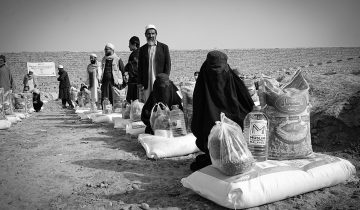 Humanitarian aid setting representing programme and project cycle management